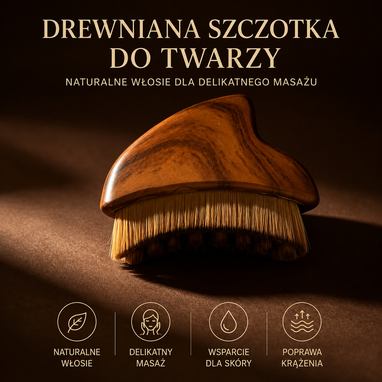 MIRELA LIMFACE BRUSH – szczotka liftingująca do twarzy i szyi | masaż i konturowanie