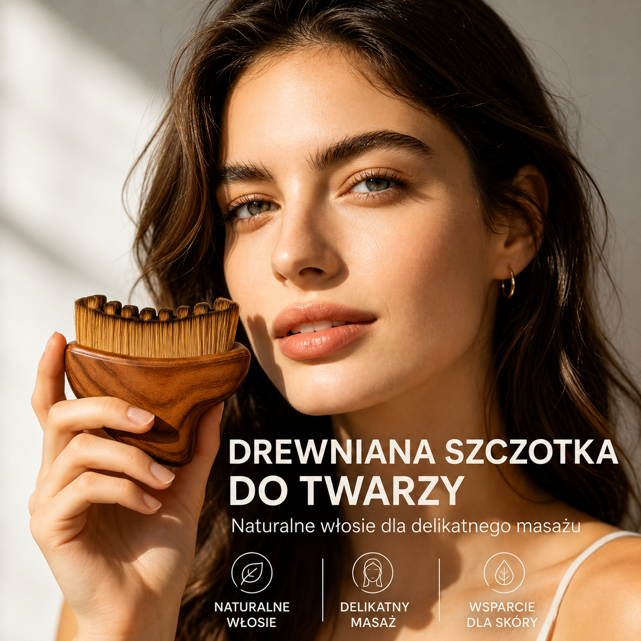 MIRELA LIMFACE BRUSH – szczotka liftingująca do twarzy i szyi | masaż i konturowanie